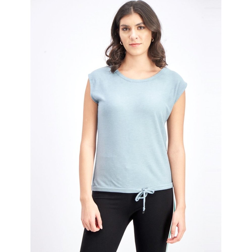 NWT Chaser Cozy Knit Drawstring Waist Pullover Top